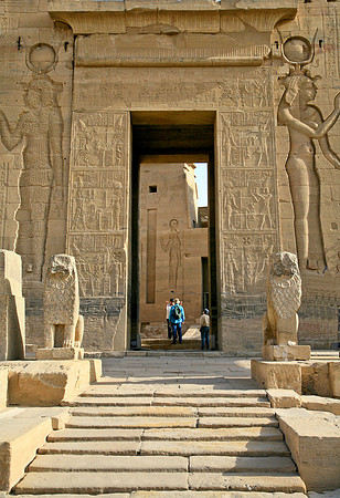 Egyptian Temple on island