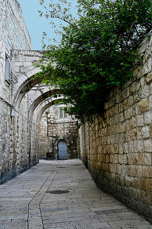 Three arches in Jerusalem