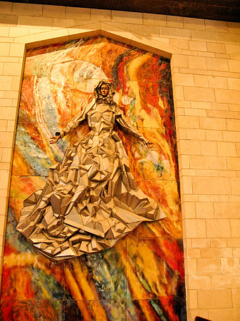 USA plaque church in Nazareth