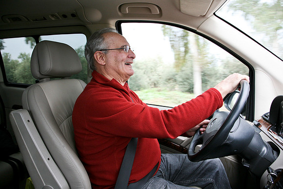 "Car sick "Peter driving