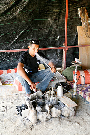 our chef taking a smoking break