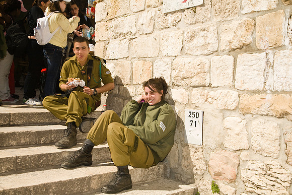 Lunch break in Jerusalem