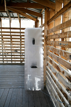 Riot shields at the Western Wall